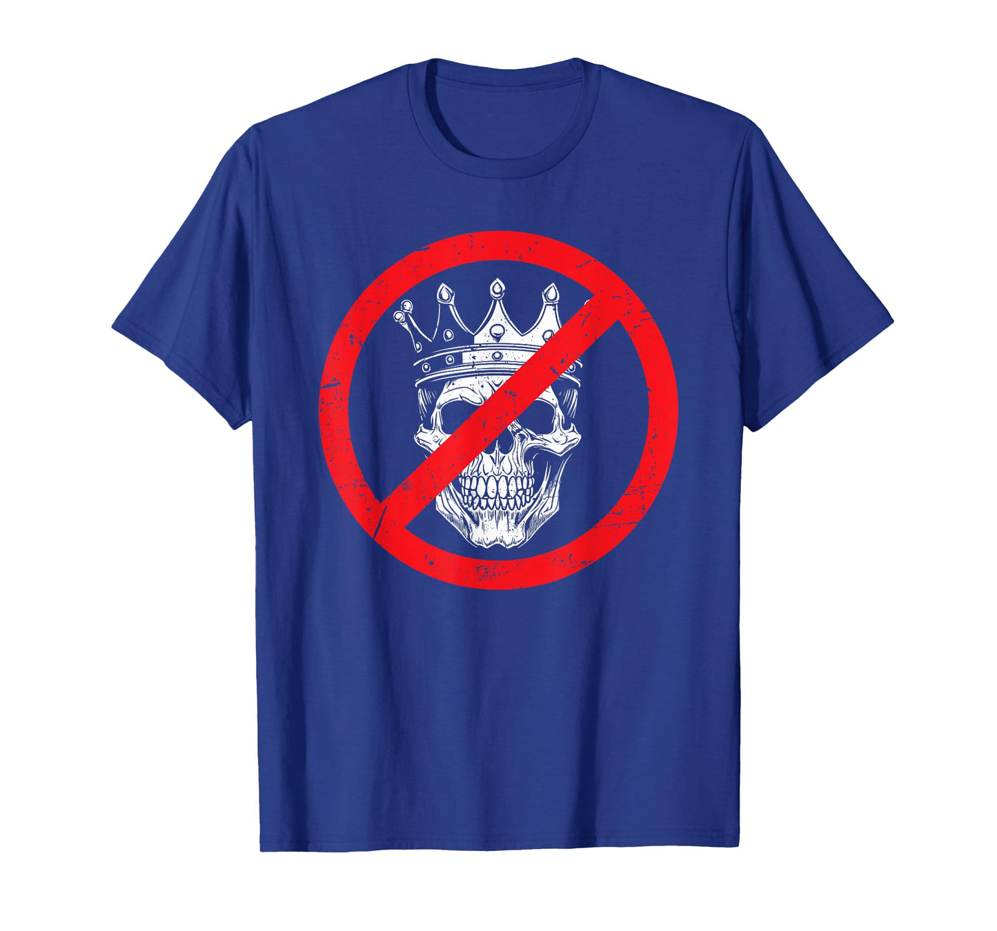 No Kings Since 1776 USA 4th Of July Skeleton Halloween Free T-Shirt
