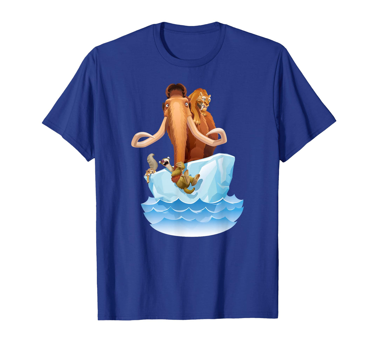 Ice Age Manfred Diego Sid and Scrat on Iceberg T-Shirt