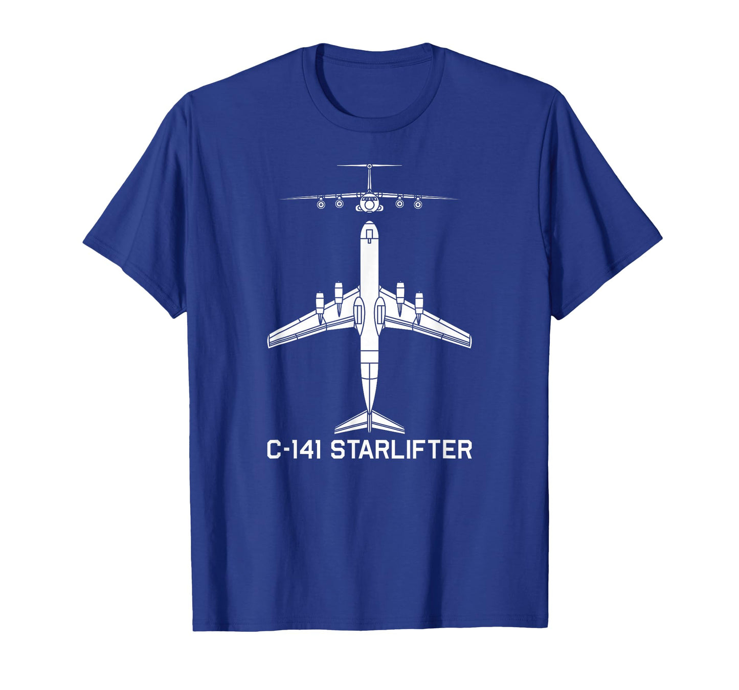 C-141 Starlifter Military Airlifter Plane Silhouette T-Shirt