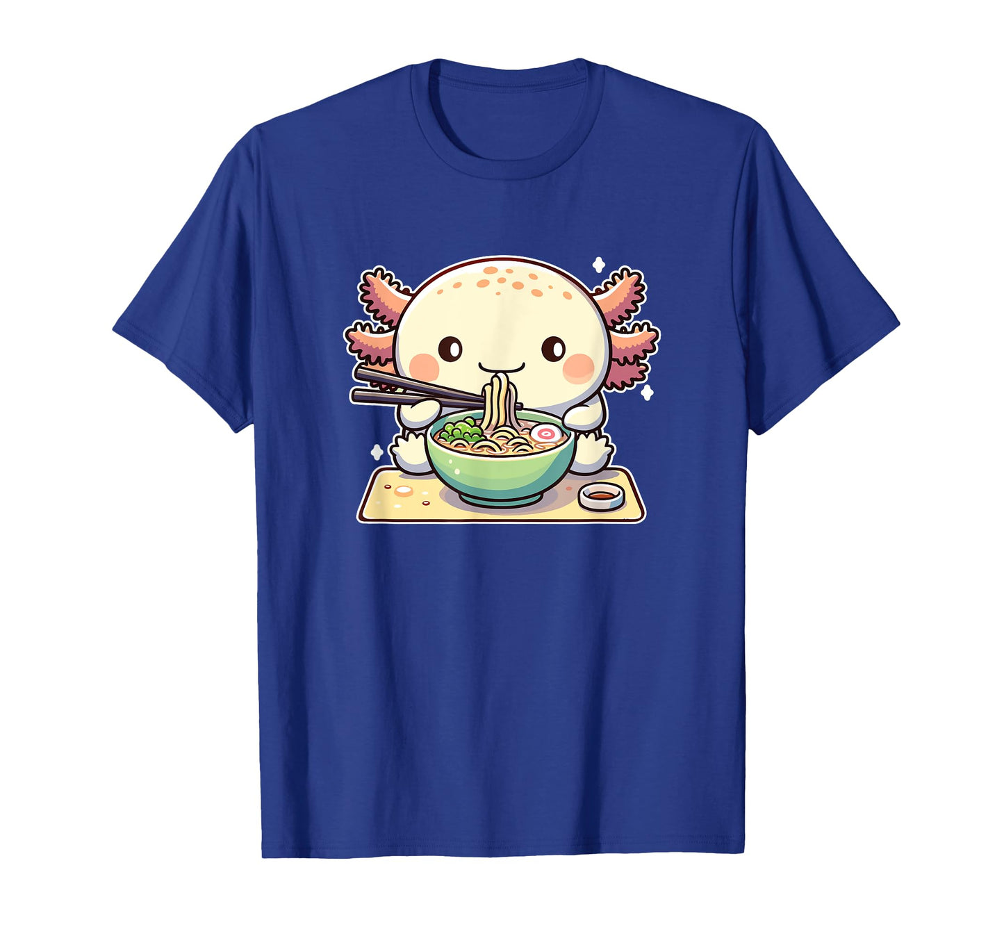 Cute Axolotl Eats Ramen Noodles Axolotls Ramen T-Shirt