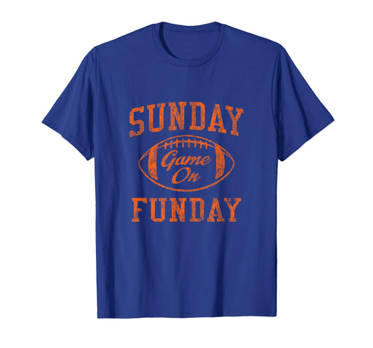 Vintage Sunday Funday T Shirt Cleveland Football Retro Tee T-Shirt
