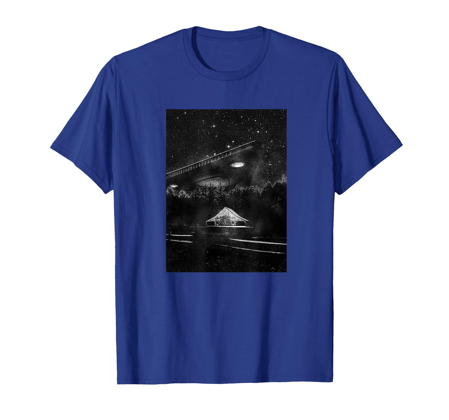 UFO Art - TR3B Triangle Spacecraft, Visiting Alien T-Shirt