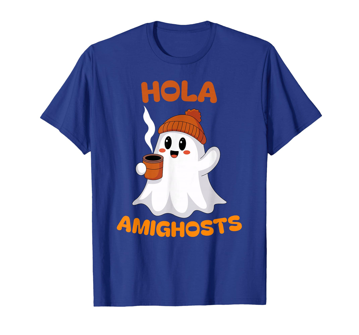Hola Amighosts Funny Spanish Pun Language Ghost Halloween T-Shirt