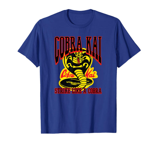Cobra Kai Athletic Strike Like a Cobra Logo TV Show T-Shirt