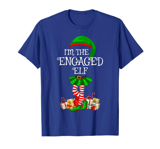 Matching Family Group I'm The Engaged Elf Christmas T-Shirt