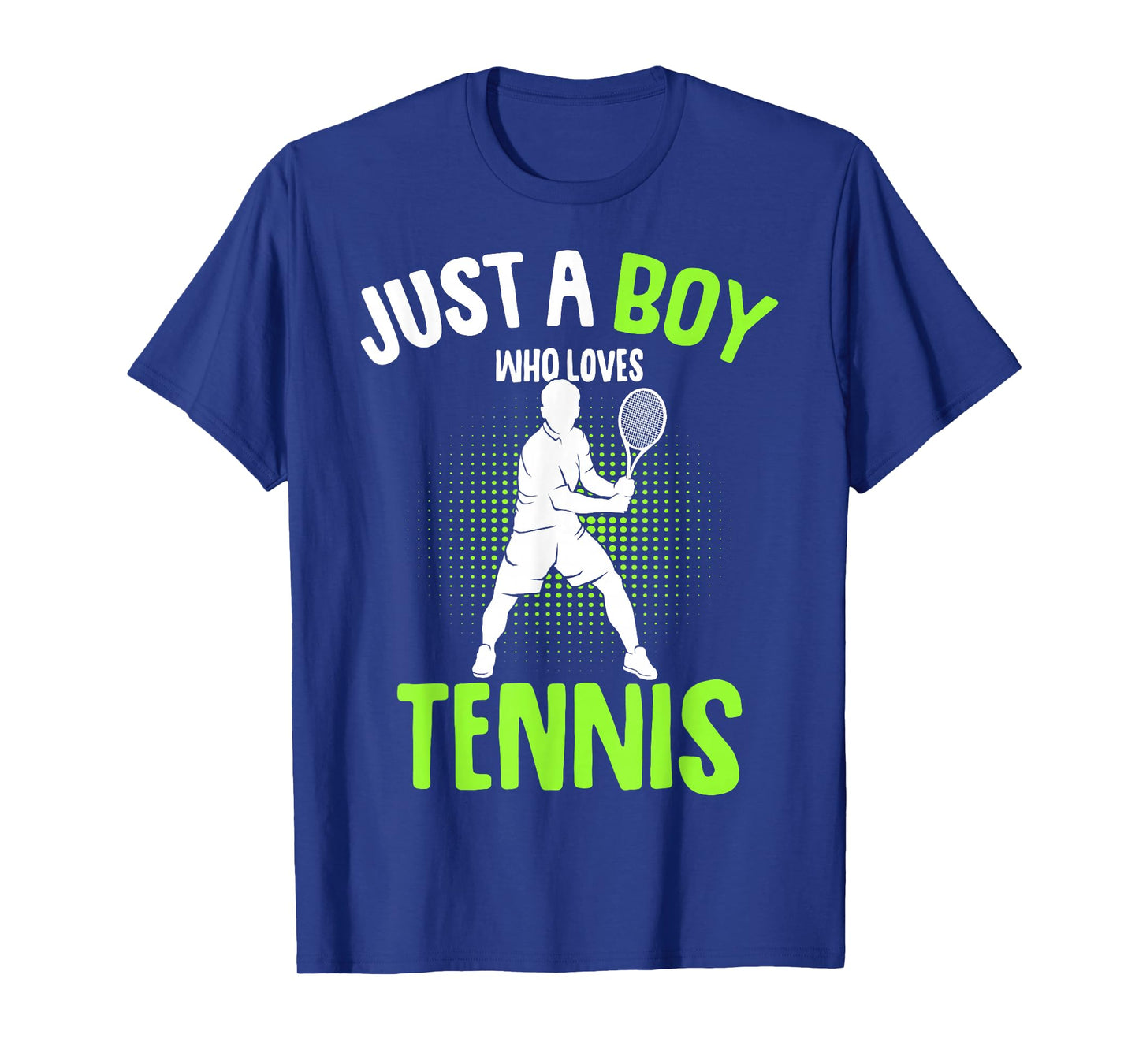 Just a Boy who Loves Tennis Player Boys Kids T-Shirt
