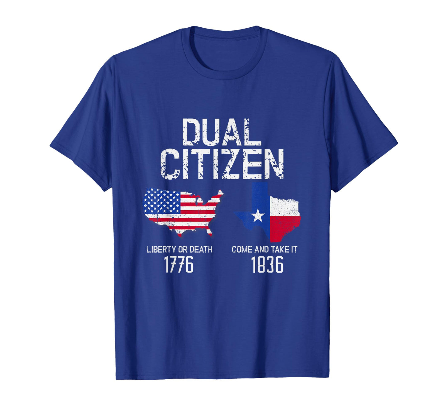 Dual Citizen Texas Pride Born and Raise USA TX Map Flag T-Shirt