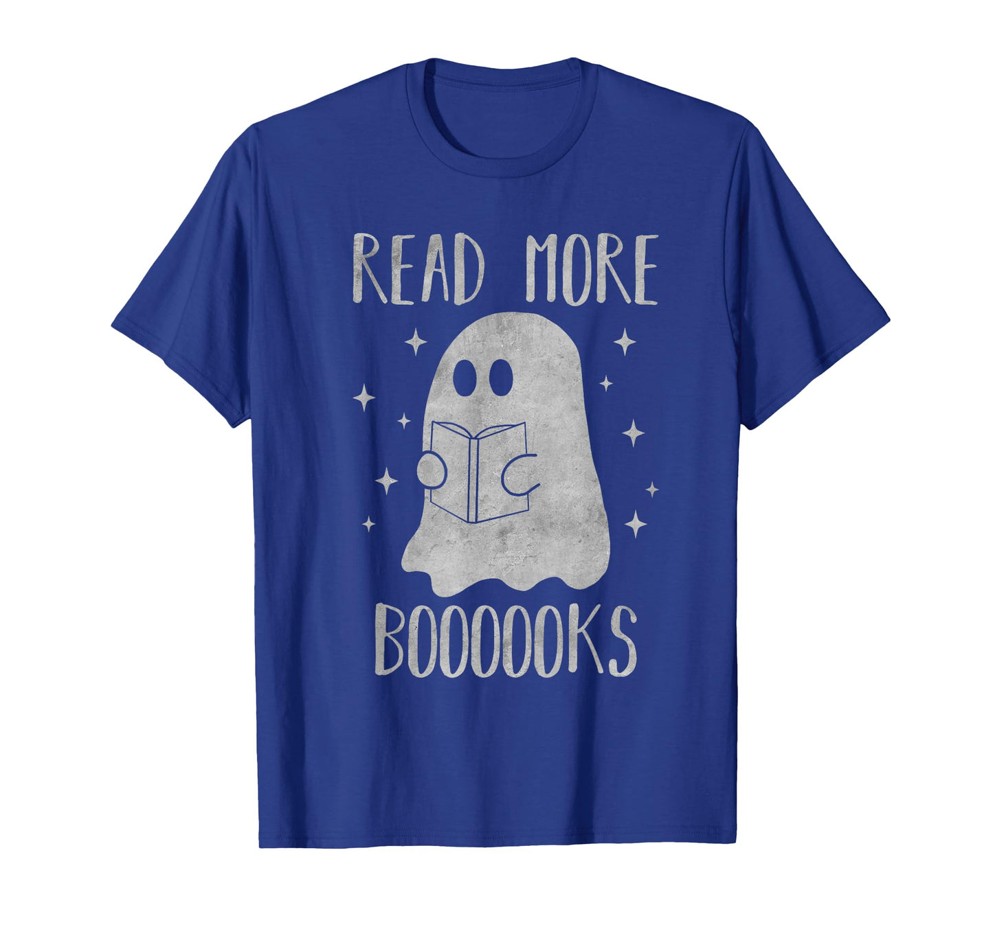 Read more boooooks Funny Cute Halloween Ghost reading a book T-Shirt