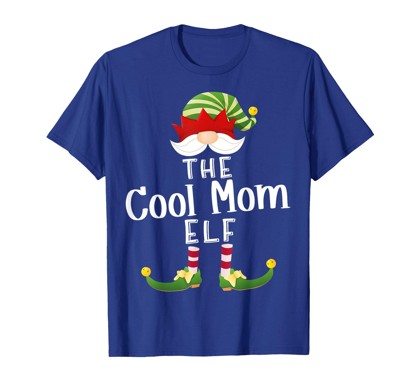 Cool Mom Elf Group Christmas Funny Pajama Party T-Shirt