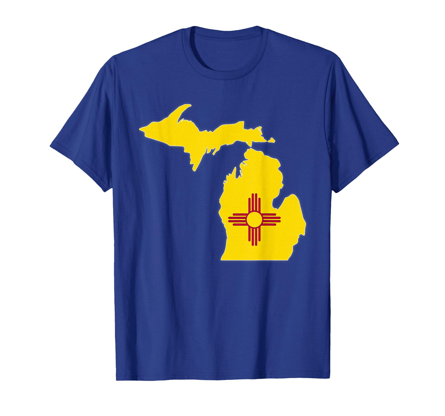MICHIGAN STATE MAP NEW MEXICO NM Flag Roots Men Women Gift T-Shirt