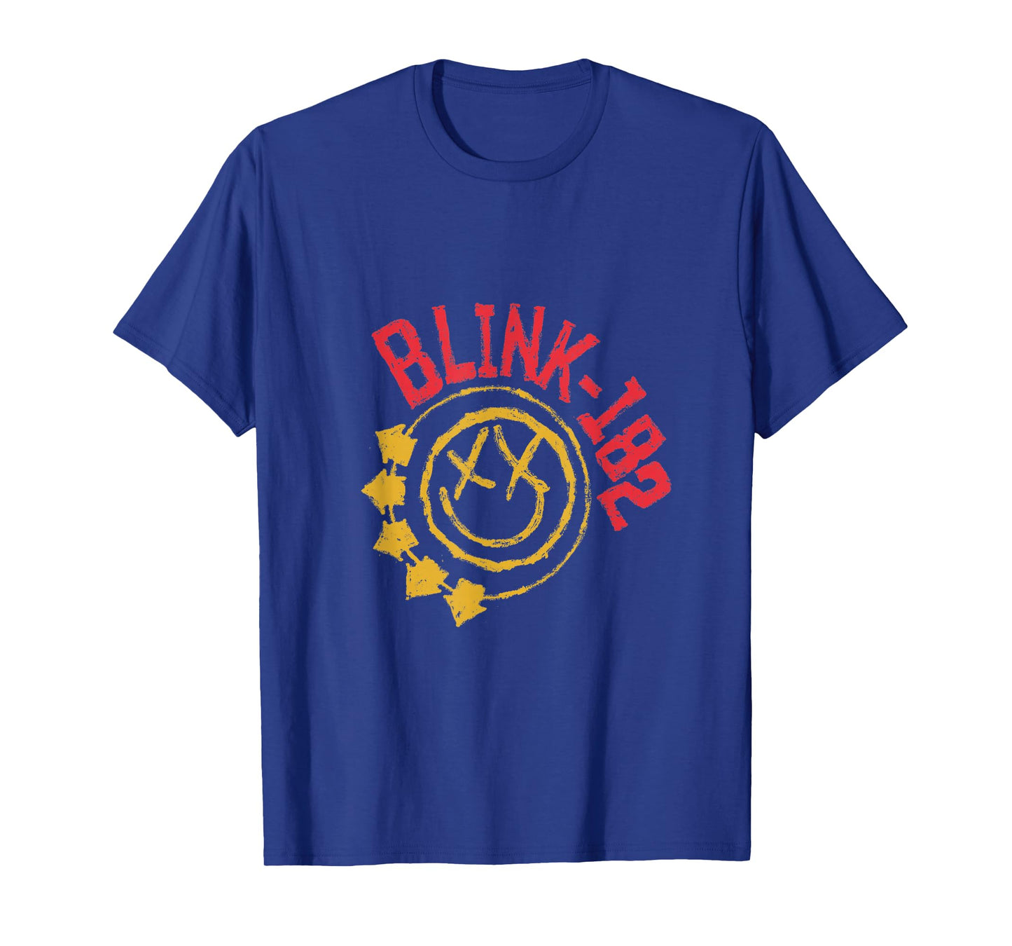 Official Blink-182 Yellow Smiley Logo T-Shirt