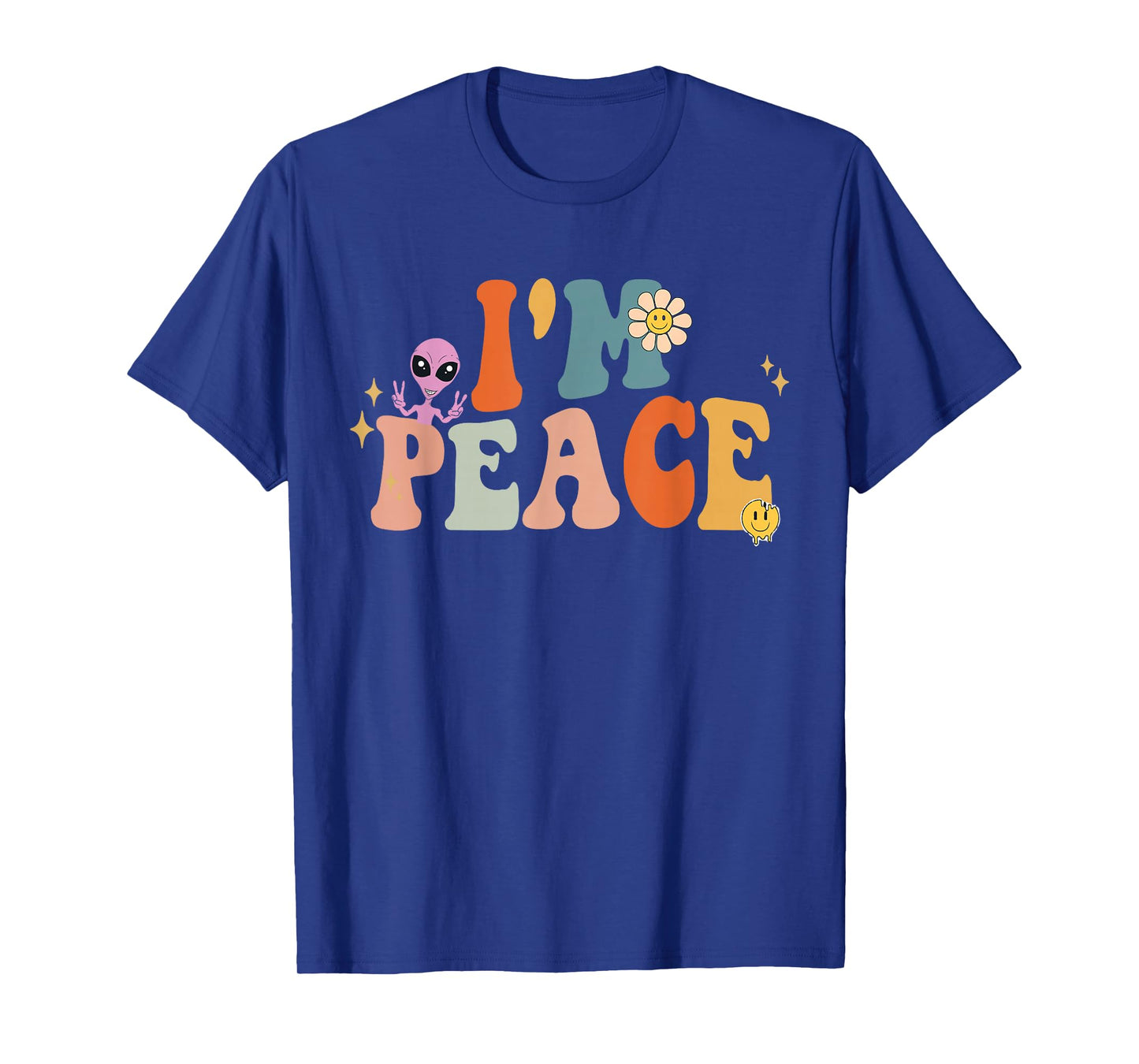 I come in peace Im peace groovy matching couples T-Shirt