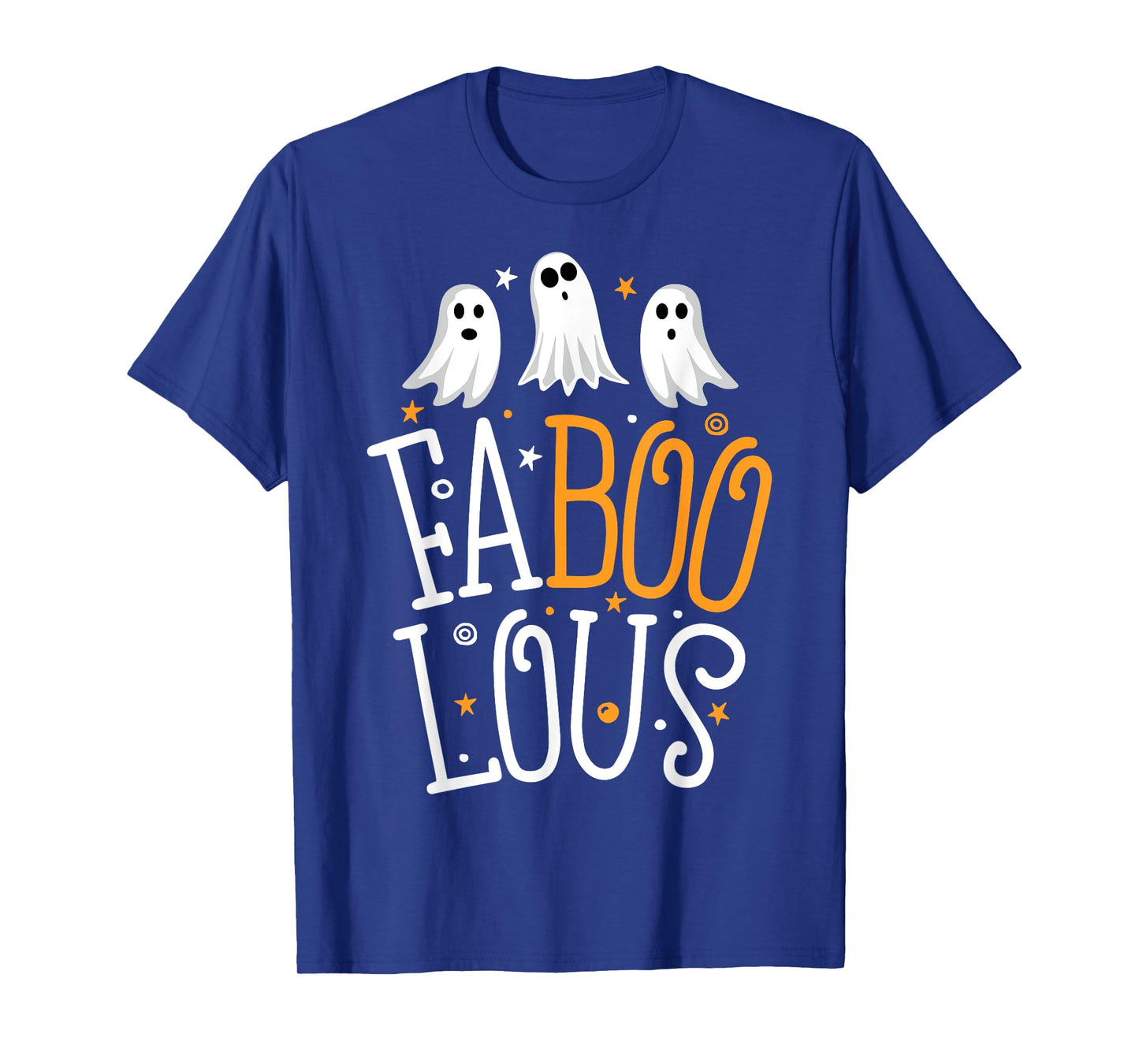 Faboolous Ghost Halloween Funny Men Women Boo Crew Pun T-Shirt