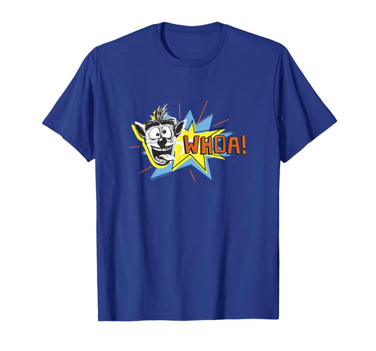 Crash Bandicoot Retro Nineties Pop Art Comic Crash Whoa! T-Shirt