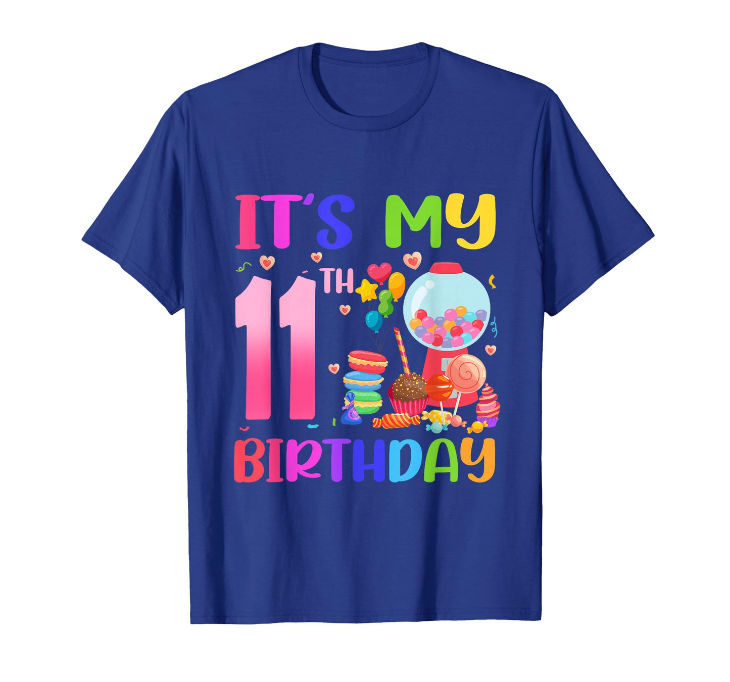 It's My 11th Birthday Girl Candy Candyland 11 Year Old T-Shirt