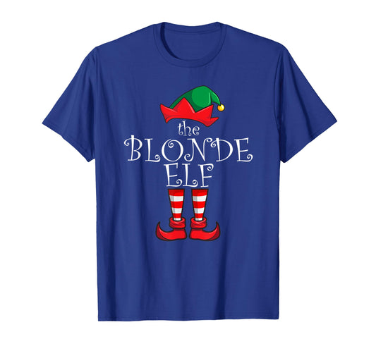 Blonde Elf Matching Family Christmas Party Pajama Blonde Elf T-Shirt
