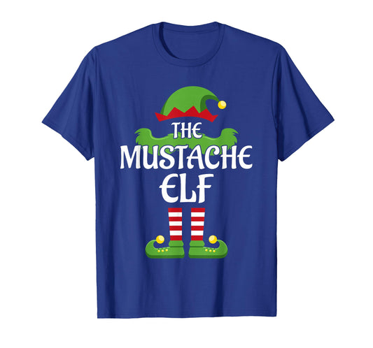 Mustache Elf Family Matching Group Christmas T-Shirt