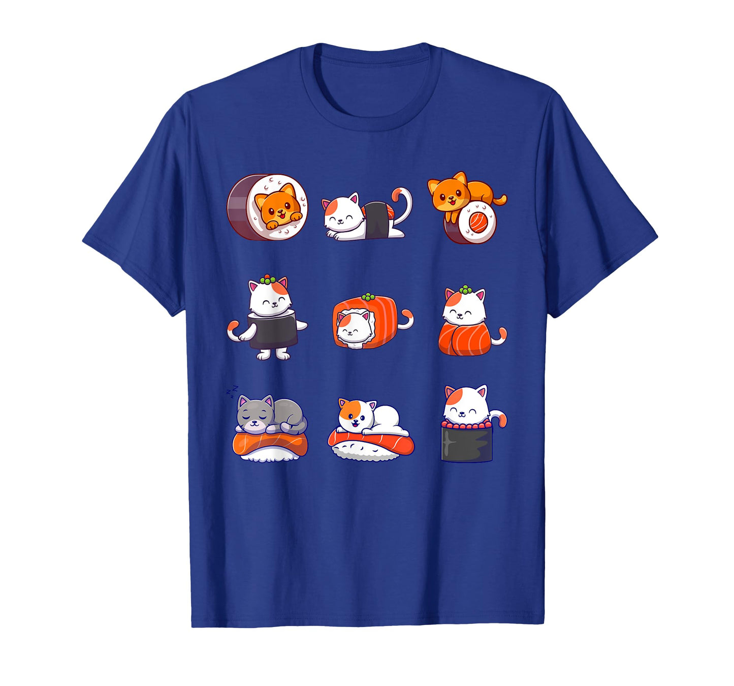 Thanksgiving Shirts For Women Men Cat Food Sushi Roller T-Shirt