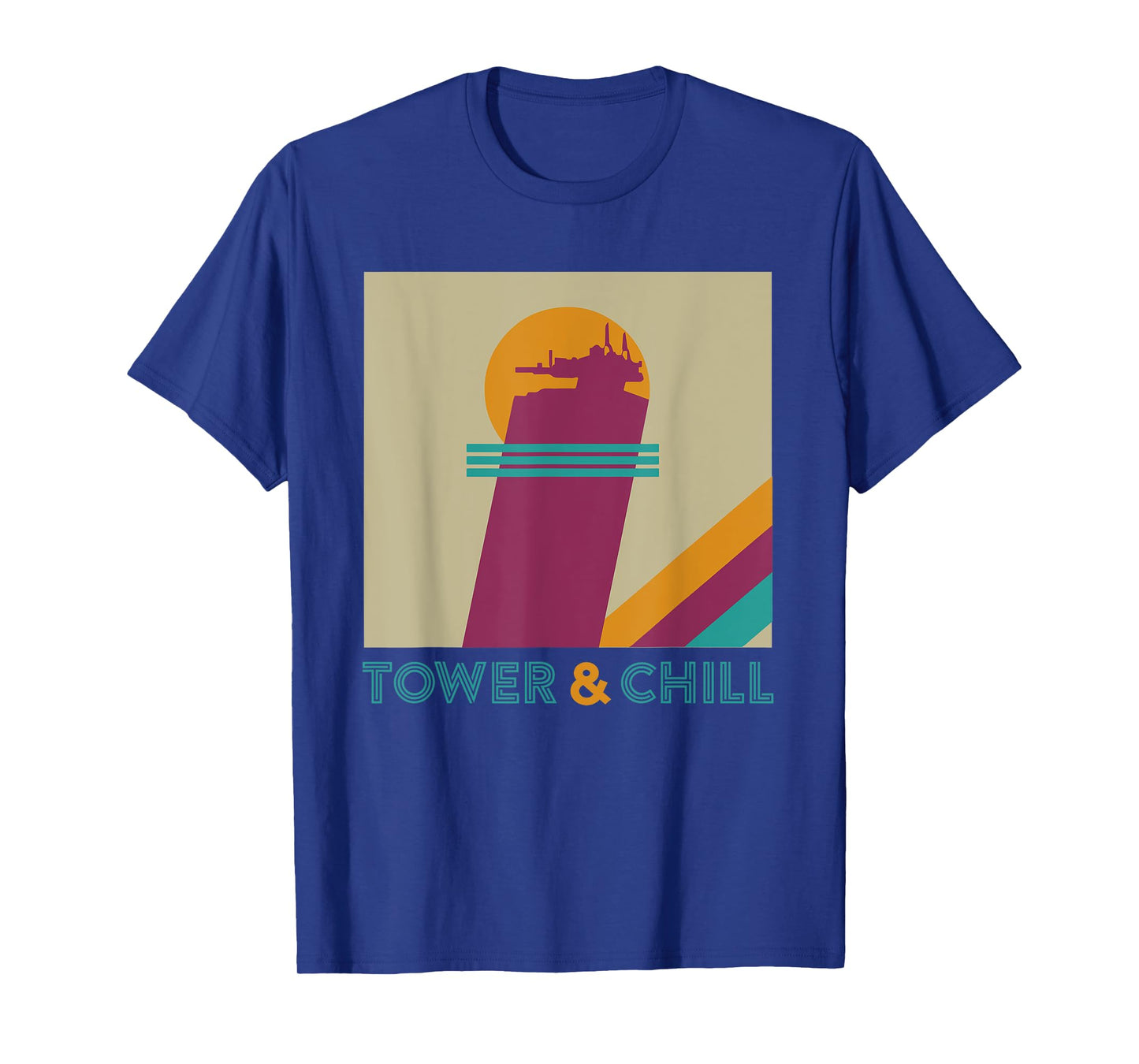 Retro TOWER & CHILL - Gamer Titan Hunter Warlock T-Shirt