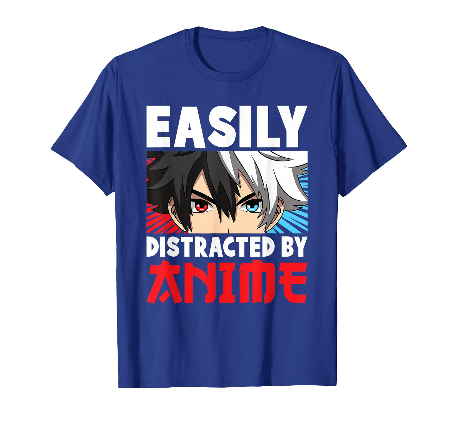 Easily Distracted By Anime Japanese Anime Otaku Men Boys T-Shirt