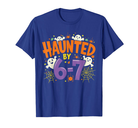 Haunted by 67 Funny Six Seven Meme Spooky Ghost Halloween T-Shirt