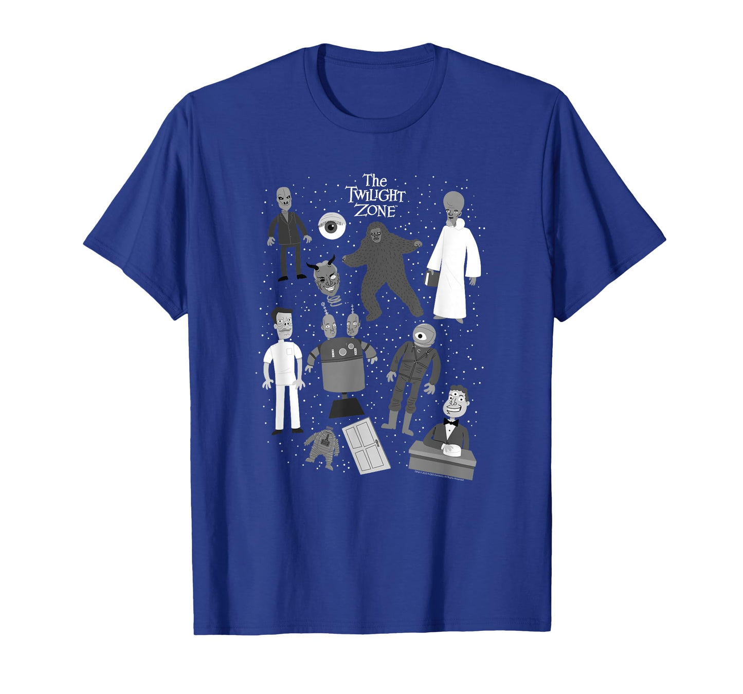 The Twilight Zone Classic Monsters Group Poster T-Shirt