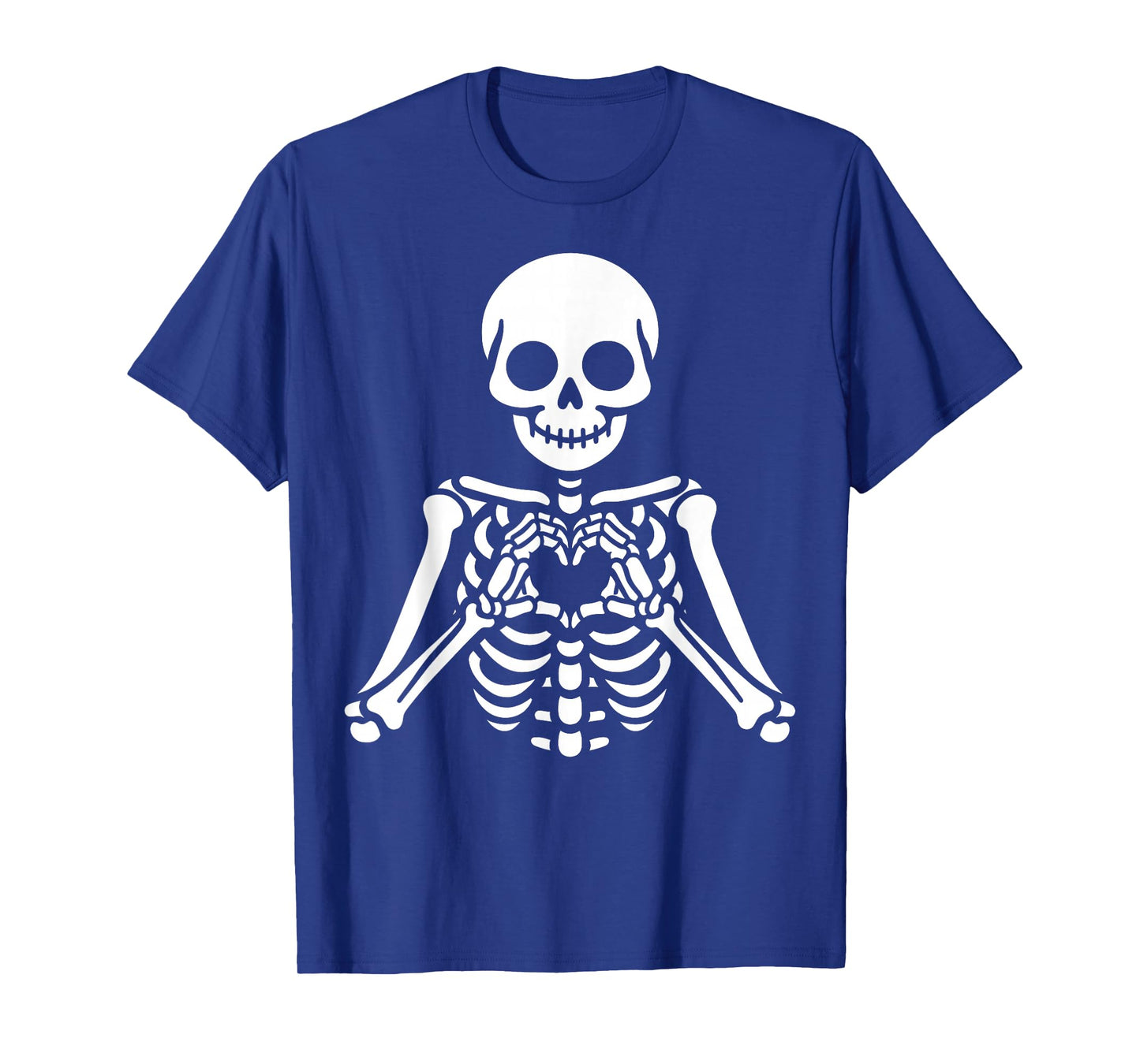 Skeleton Hands Heart Sign Retro Halloween Skeleton Hand Sign T-Shirt