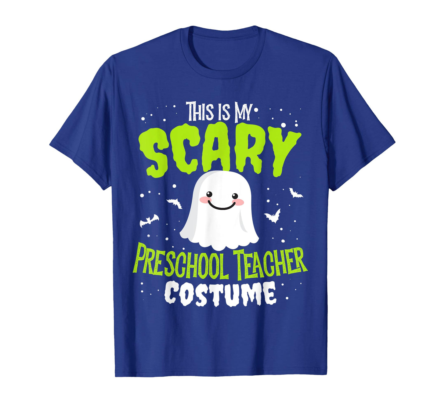 Funny Halloween This is my Scary Preschool Teacher Custome T-Shirt for Men Women Kids