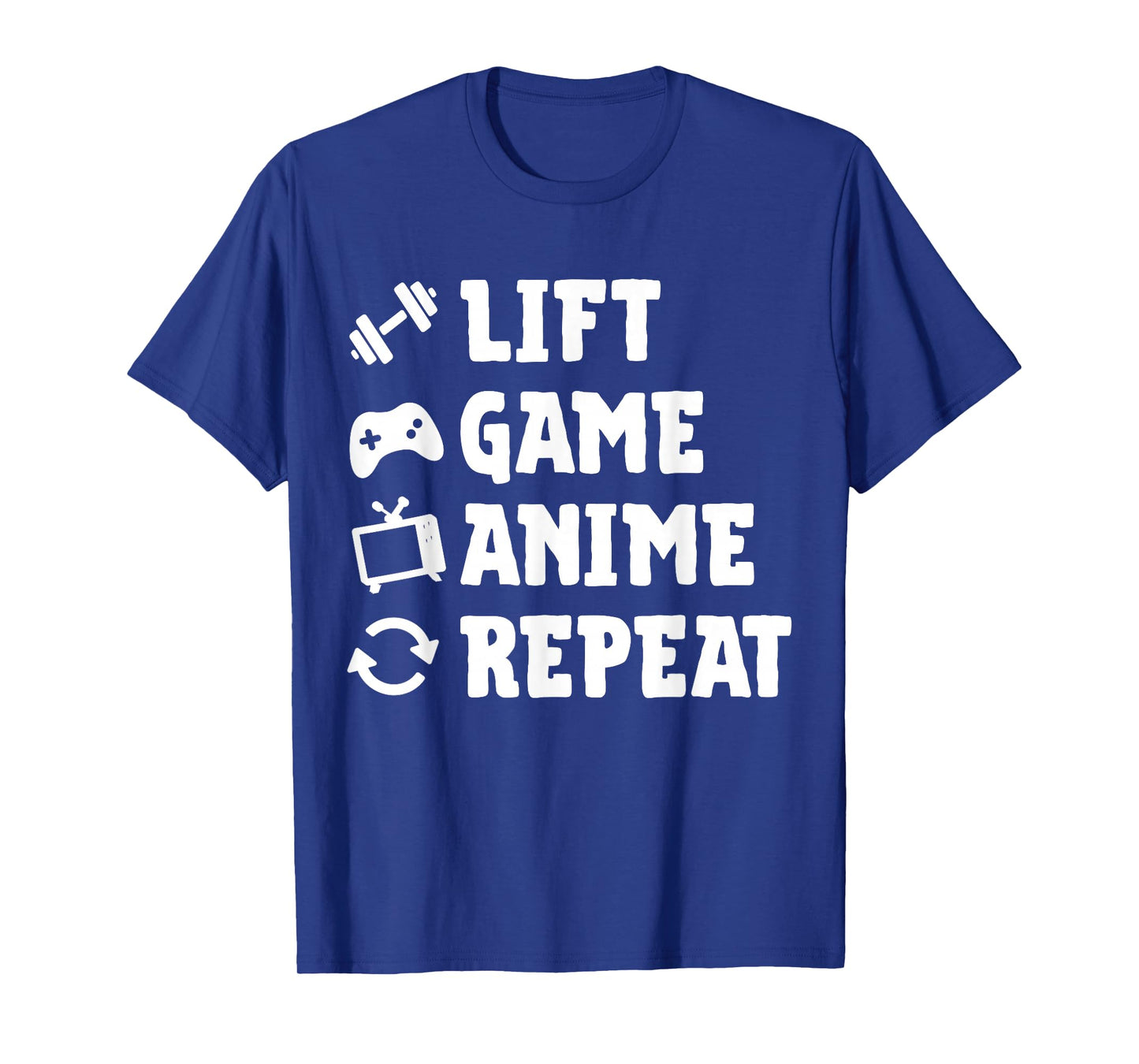 Funny Gym Lift Game Anime Repeat Gaming Anime Lover Workout T-Shirt