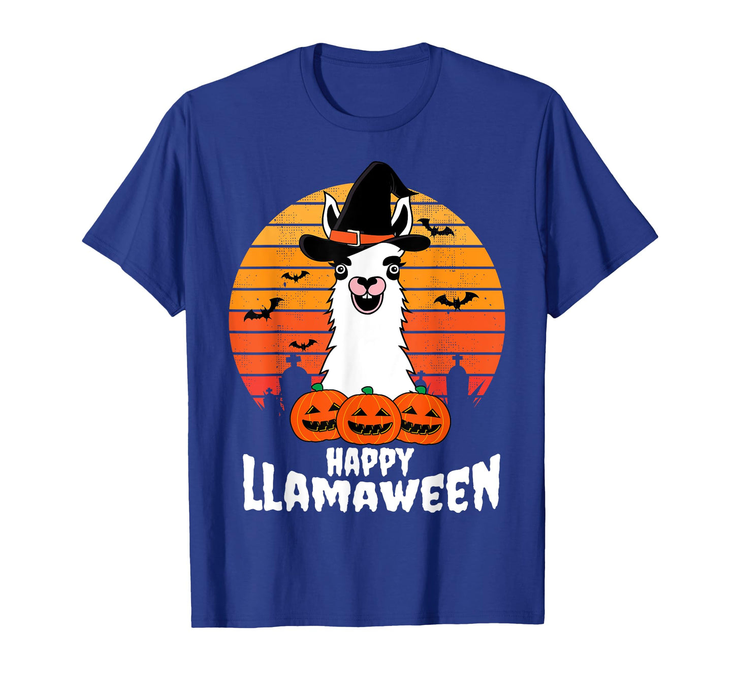 Happy Llamaween Llama Witch Costume Easy Halloween Gifts T-Shirt
