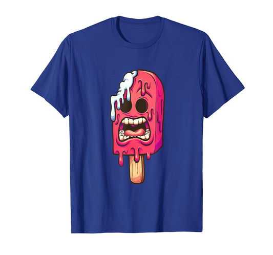 Melting zombie ice popsicle Halloween costume Gifts T-shirt