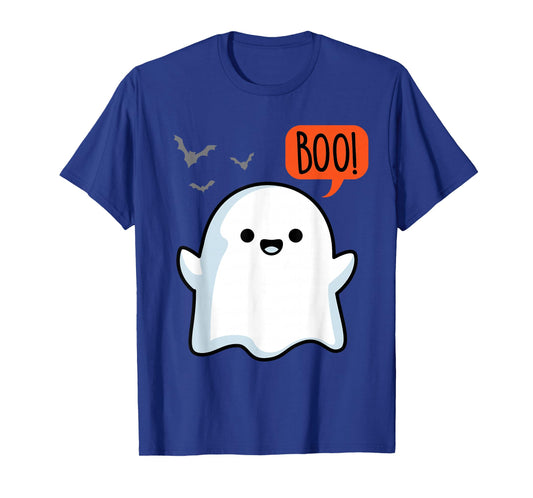 Ghost Saying Boo Spooky Halloween Cute toddler boys girls T-Shirt