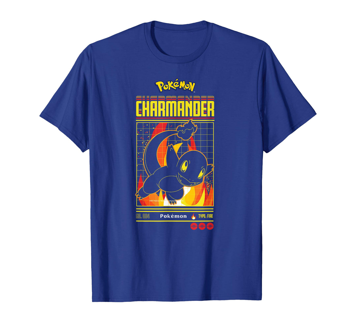 Pokémon - Charmander Retro Gamer T-Shirt