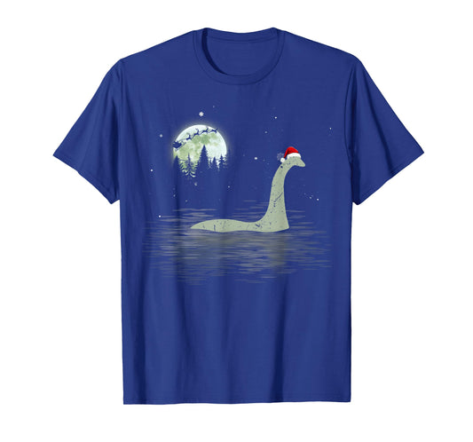 Loch Ness Monster Christmas Santa Nessie Xmas Pajamas T-Shirt