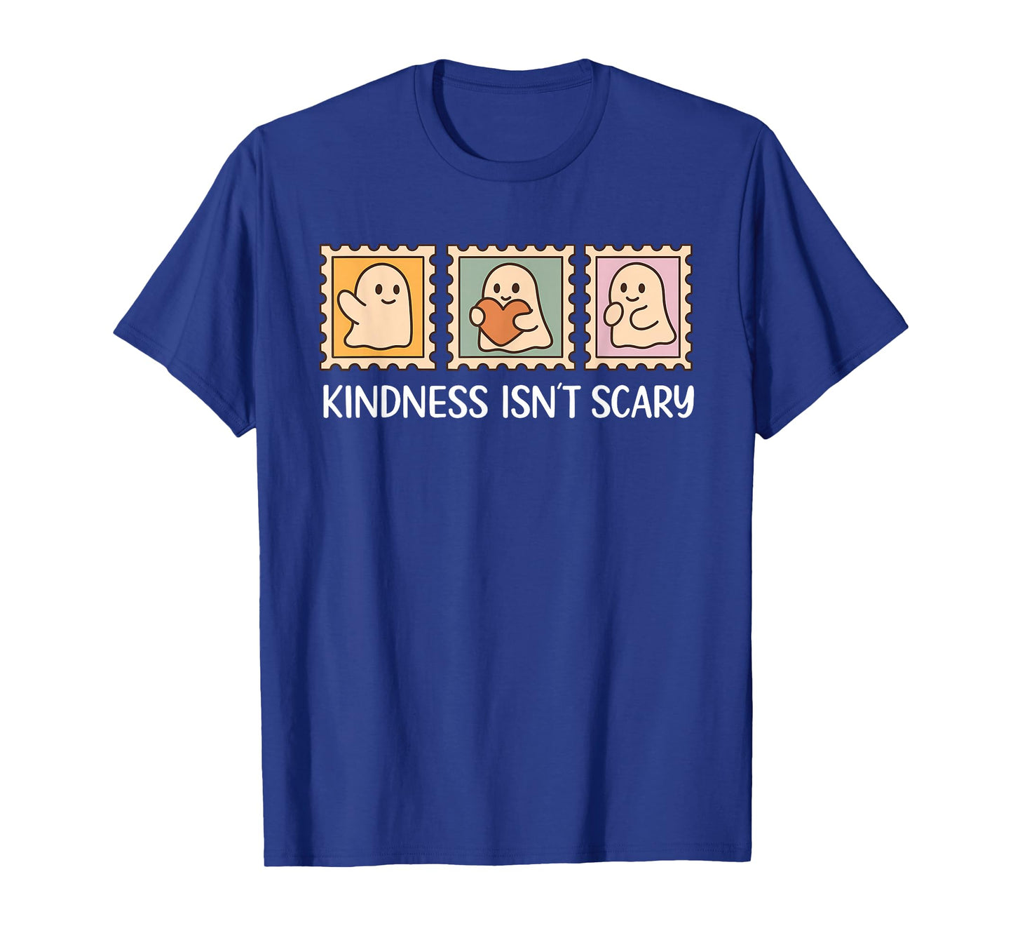 Kindness Isn’t Scary Tee Cute Ghost Positive Halloween T-Shirt