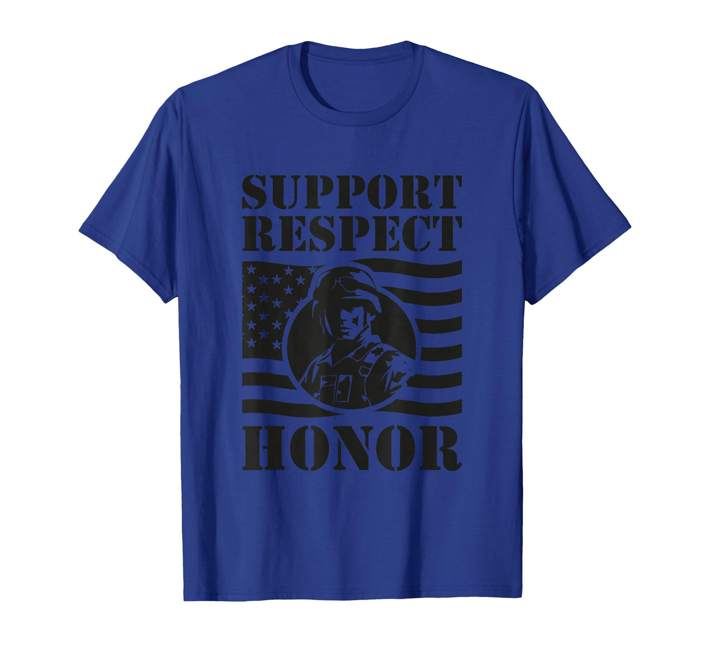 Support Respect Honor Army Memorial Day Veteran Soldier T-Shirt