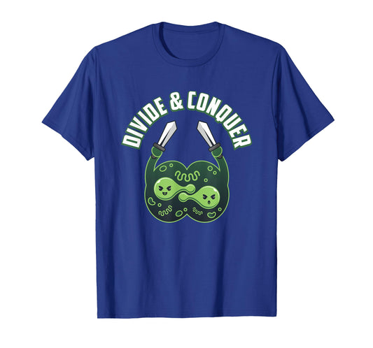 Divide And Conquer Gaming Cells Biology Science Biologist T-Shirt