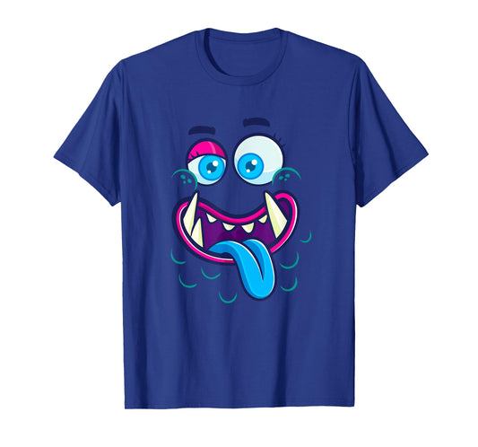 Cute Monster Face Halloween Group Costume T-Shirt