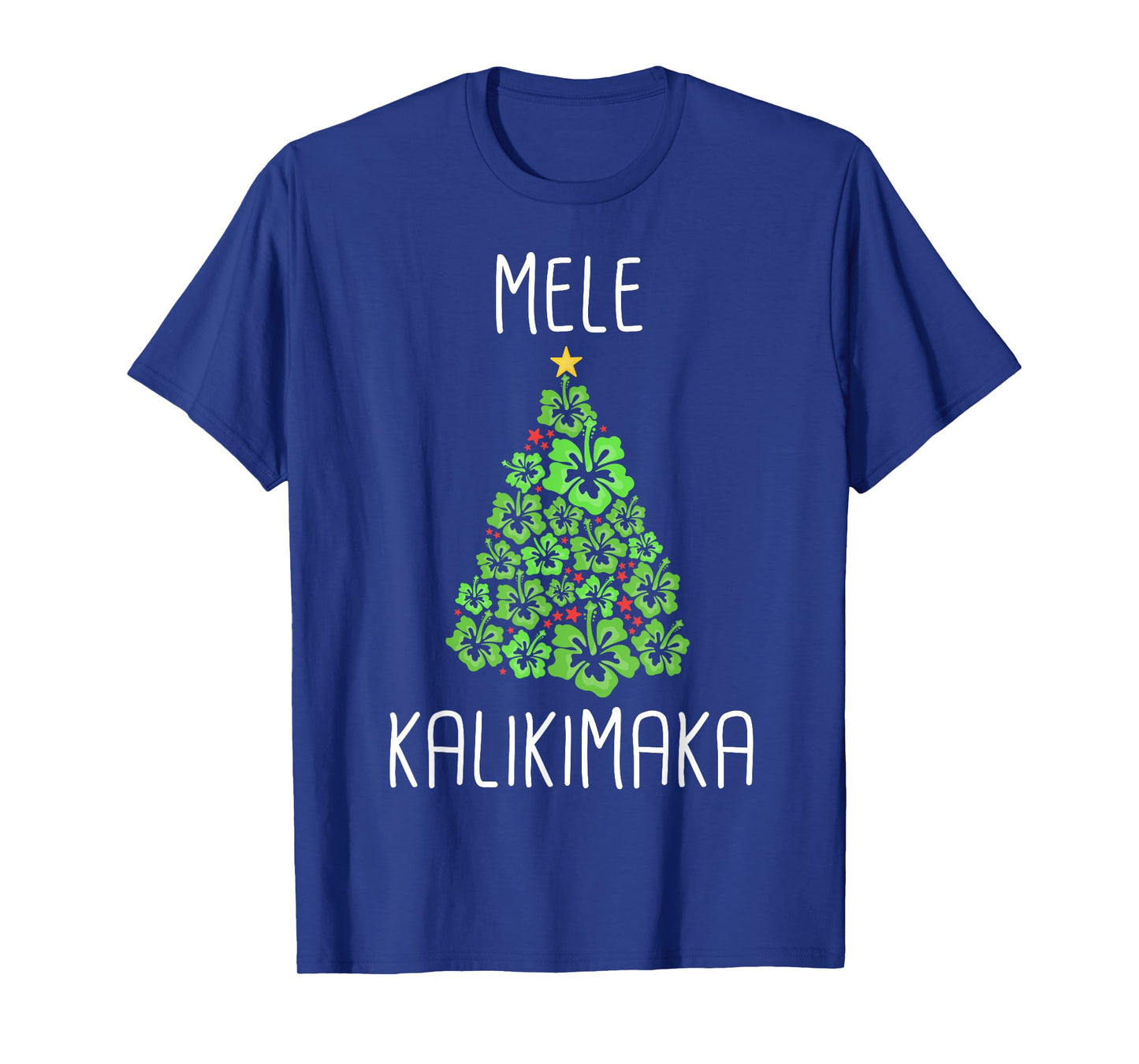 Hawaiian Christmas Tree Mele Kalikimaka Hawaii Tropical T-Shirt