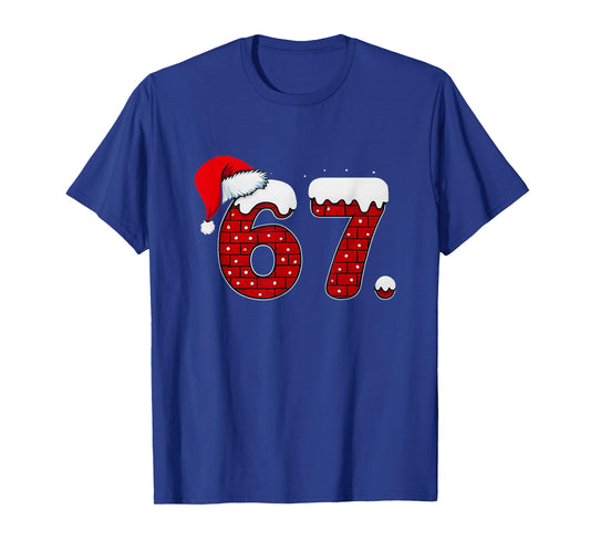Bruh 67 Six Seven 6 7 Meme Christmas Funny T-Shirt