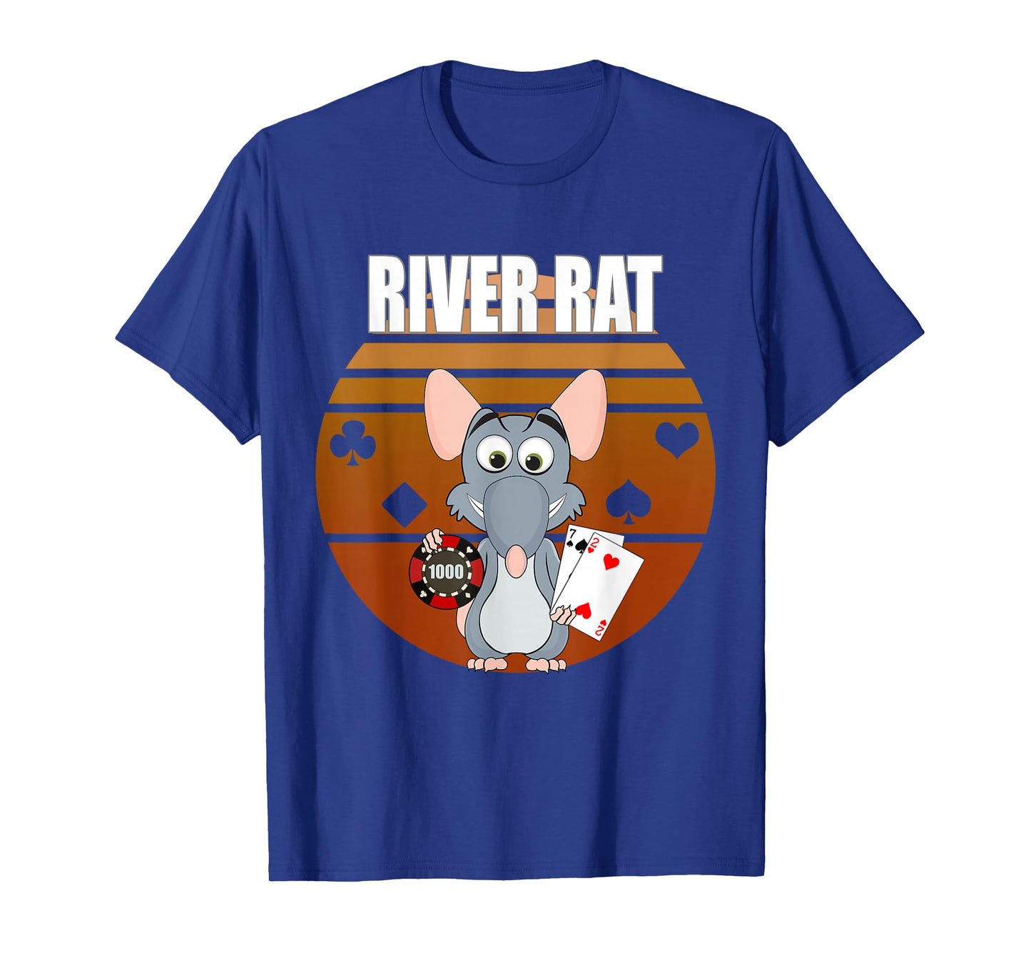 River Rat Poker Funny Texas Holdem design T-Shirt
