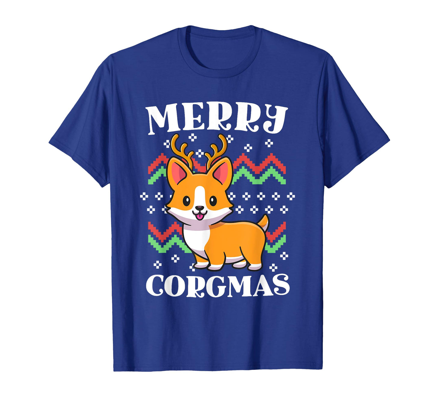 Merry Corgmas Kawaii Christmas Corgi Nerdy Ugly Christmas T-Shirt