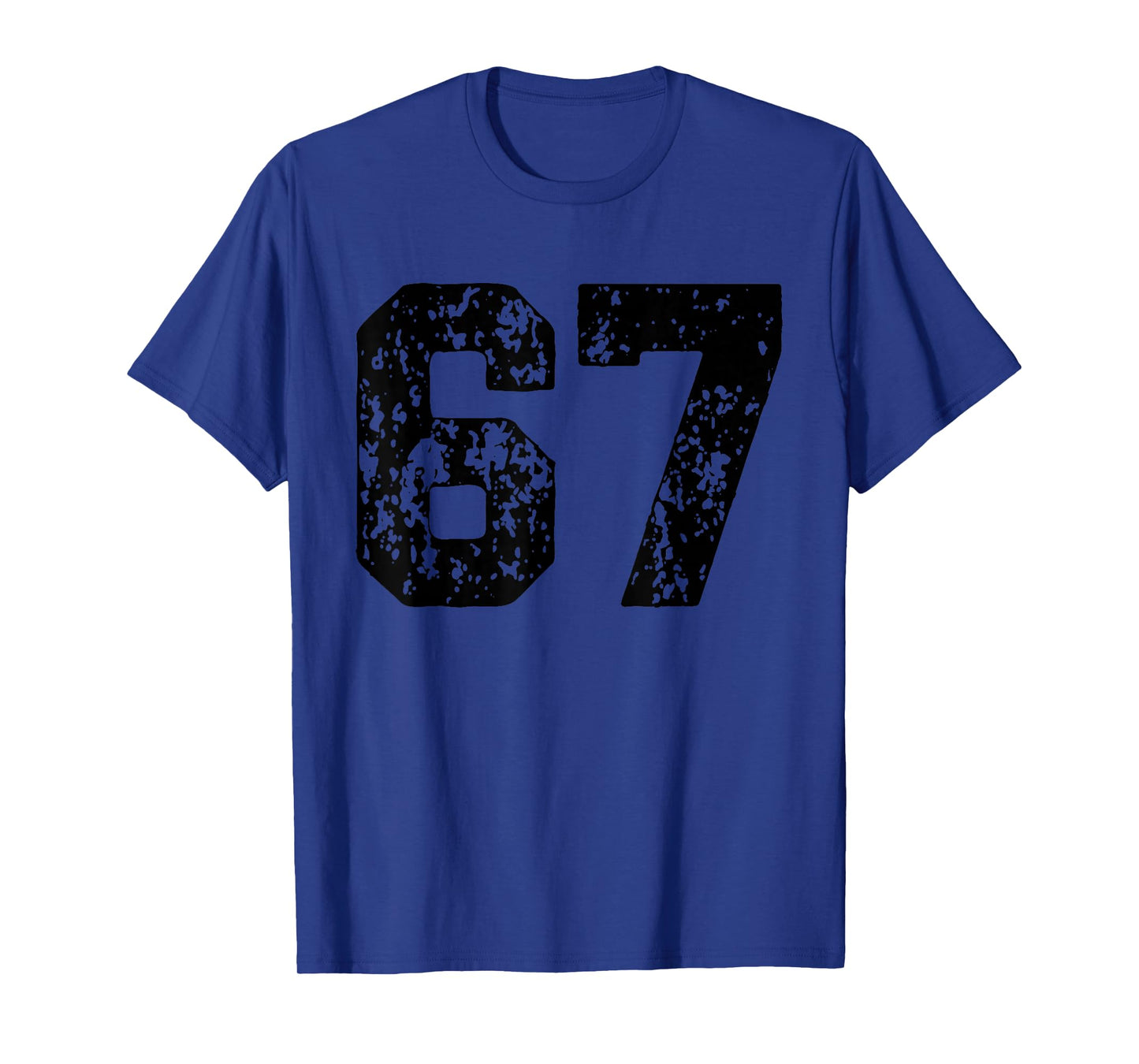 Number 67 Black Best Classic College Style Birthday Funny T-Shirt