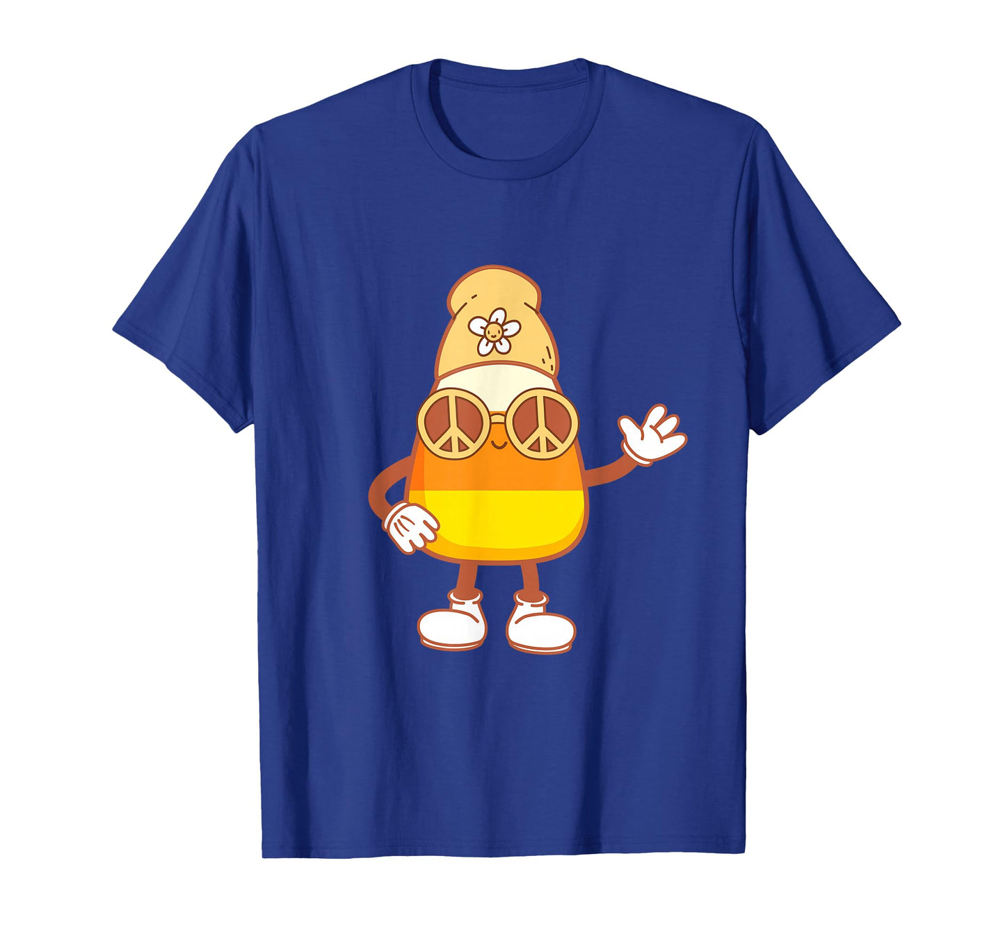 Halloween Candy Corn Squad Team Retro Groovy Candy Corn T-Shirt