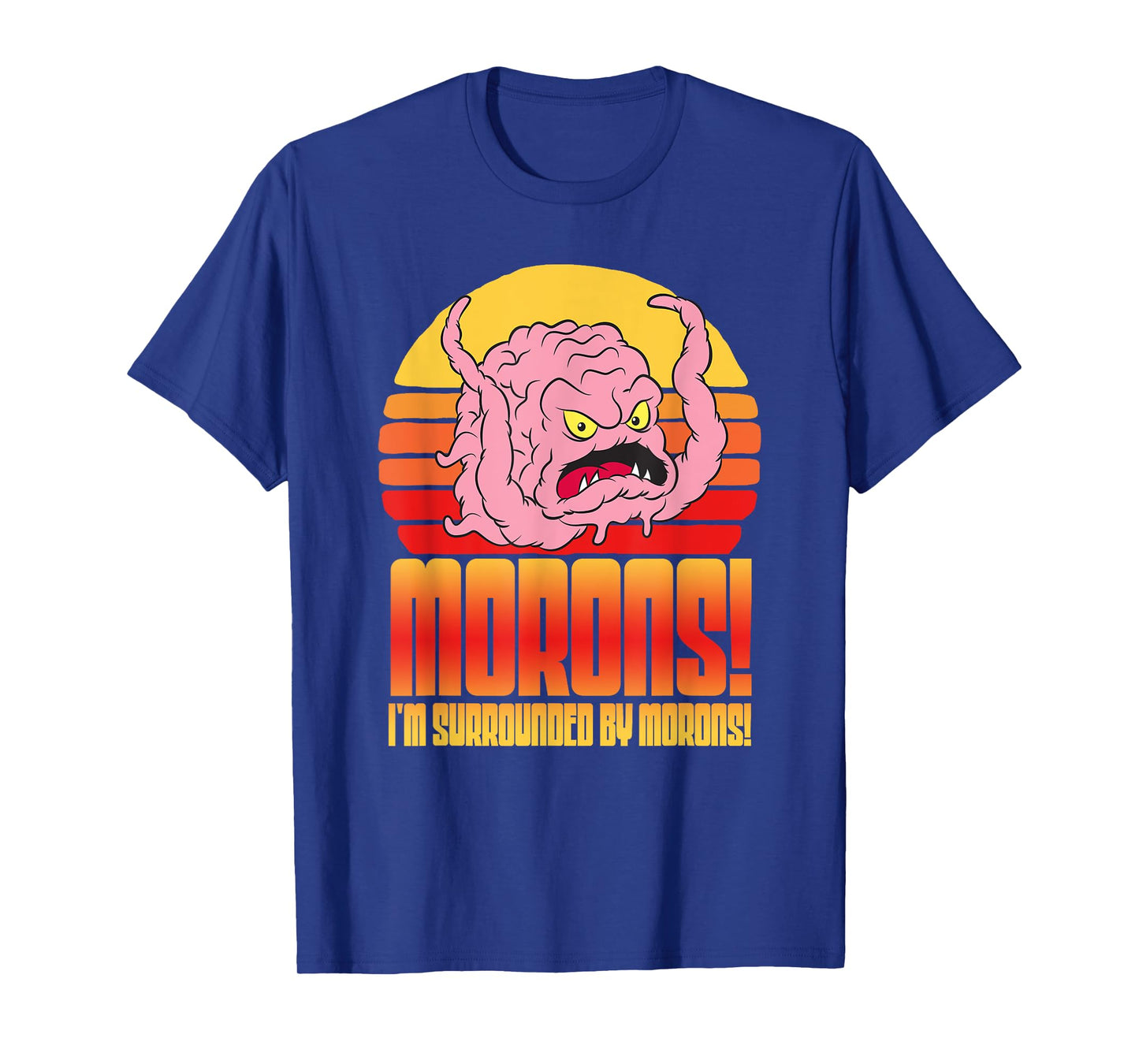 Mademark x Teenage Mutant Ninja Turtles - Krang: Morons! I’m Surrounded by Morons! TMNT Retro Funny T-Shirt