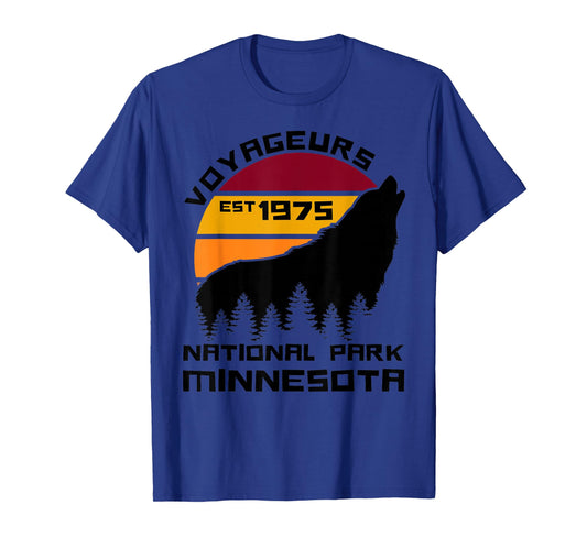 Voyageurs National Park Minnesota Wolf Nature Outdoors T-Shirt
