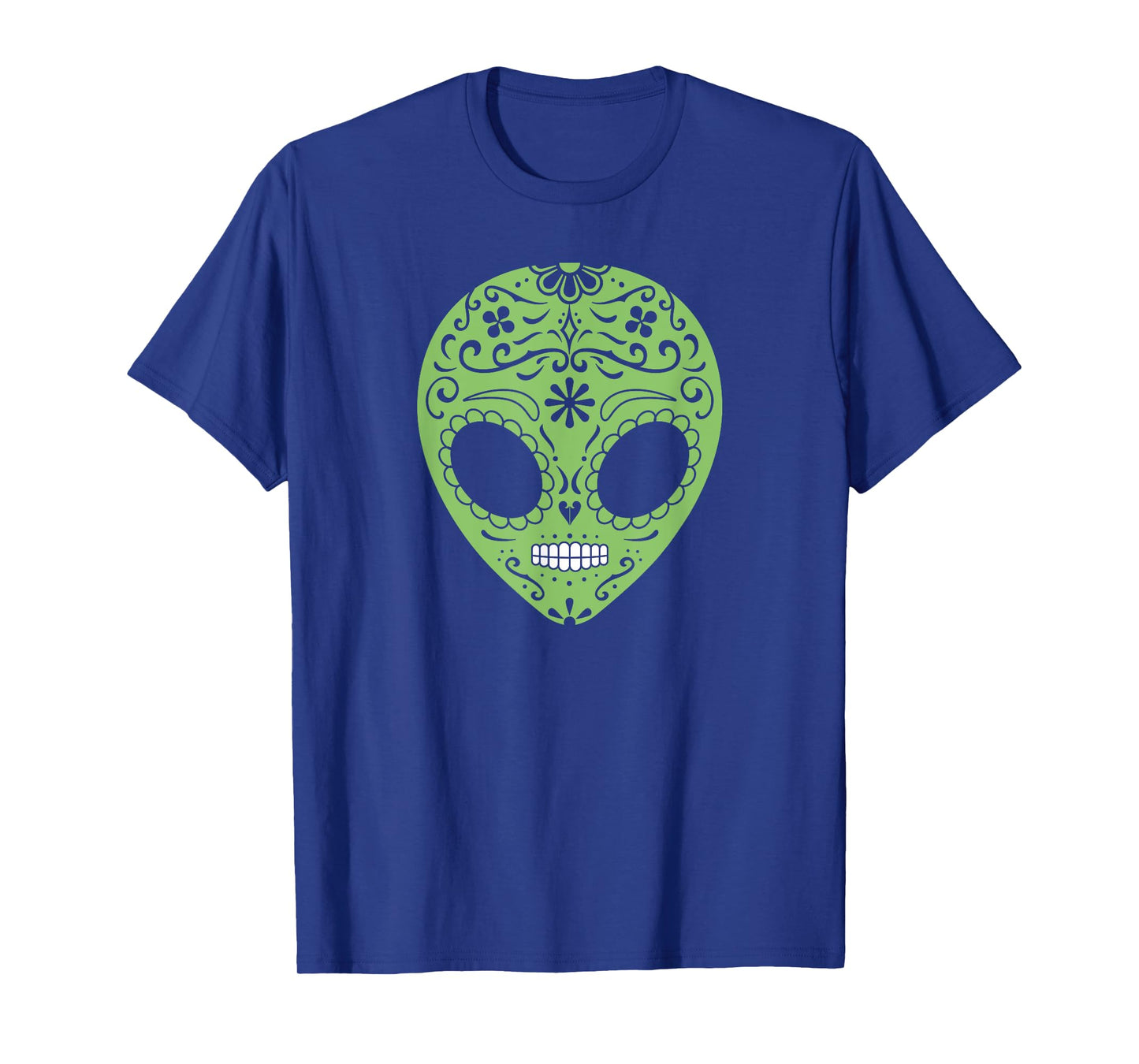 Day of the Dead Sugar Skull Alien T-Shirt