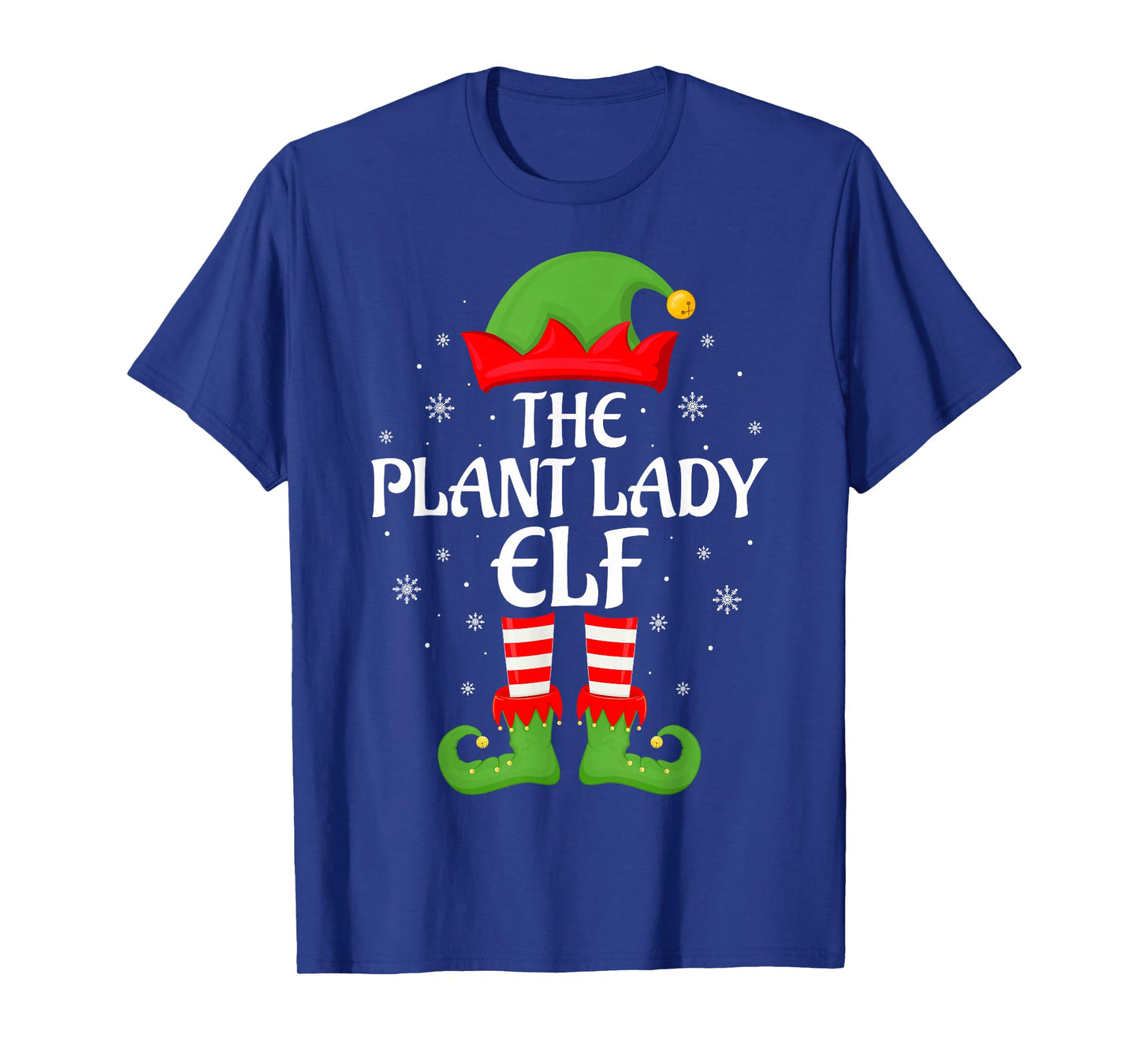 Plant Lady Elf Xmas Family Matching Elf Squad Christmas T-Shirt