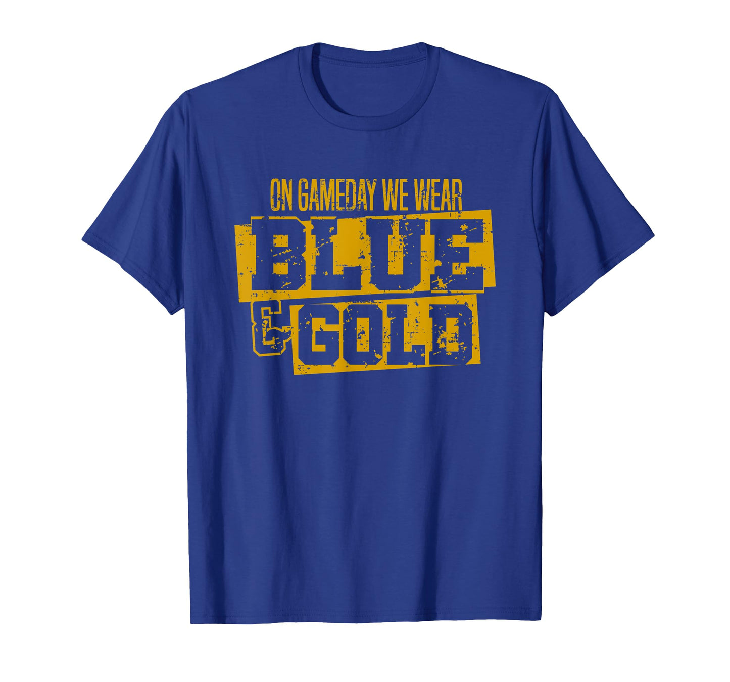 Blue Gold Game Day Group for High School Football Sports T-Shirt
