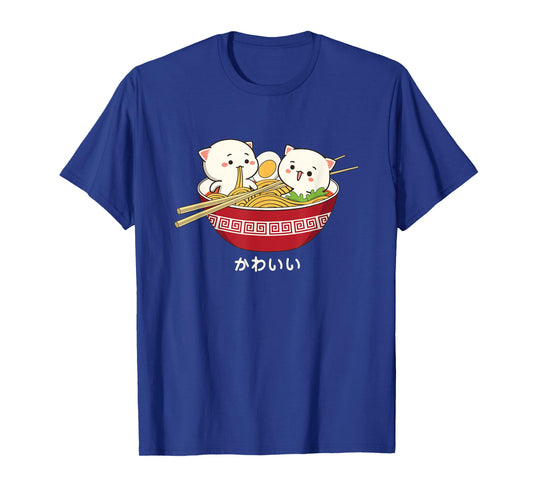 Kawaii Cat Japanese Tokyo Anime Cat Ramen T-Shirt T-Shirt